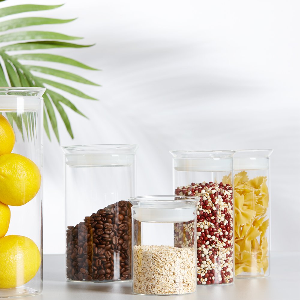 Glass Jars with Sealed Lids