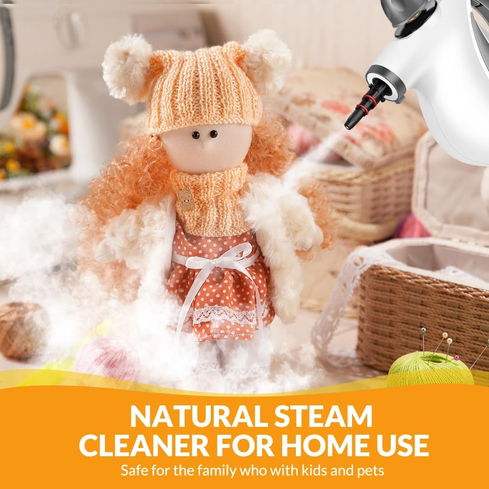 Handheld Multi-Surface Steam Cleaner with 9 PCs Accessories