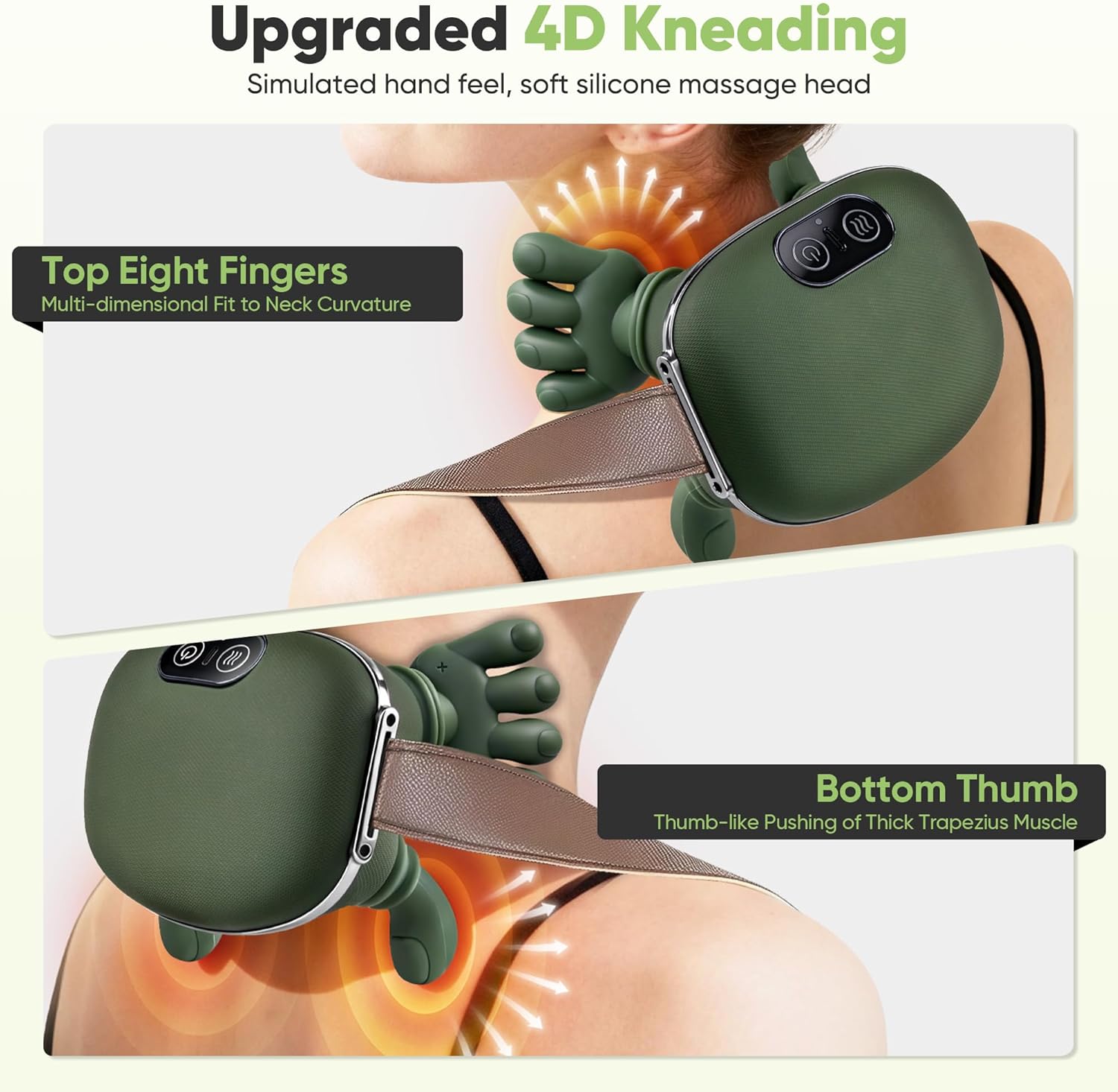 Neck Massager for Pain Relief with Heat
