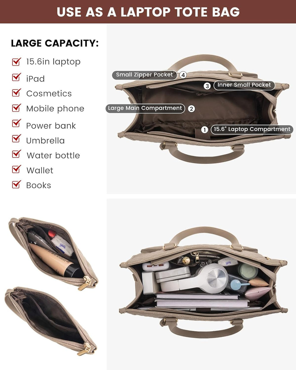 ModaTote 3 in 1 + Free Matching Purse