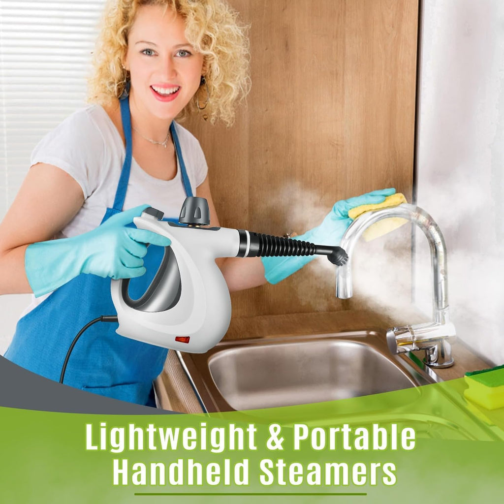 Handheld Multi-Surface Steam Cleaner with 9 PCs Accessories