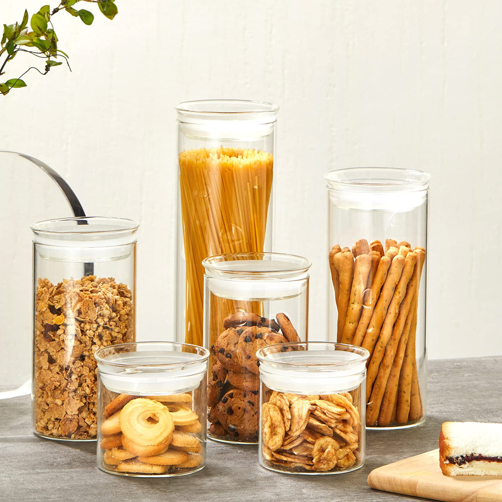 Glass Jars with Sealed Lids