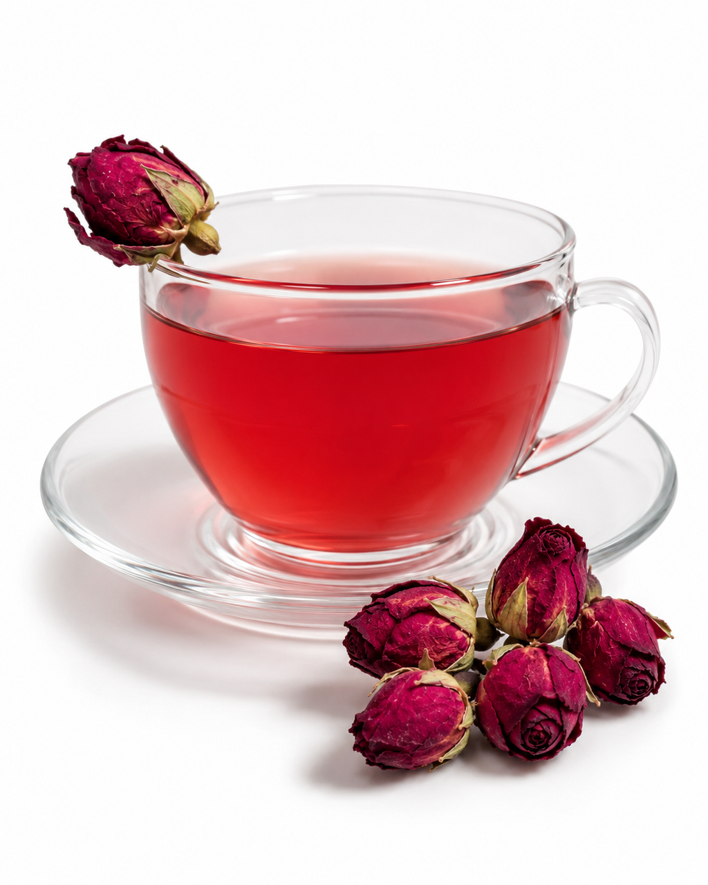 Double Red Rose Flower LuxuriTea