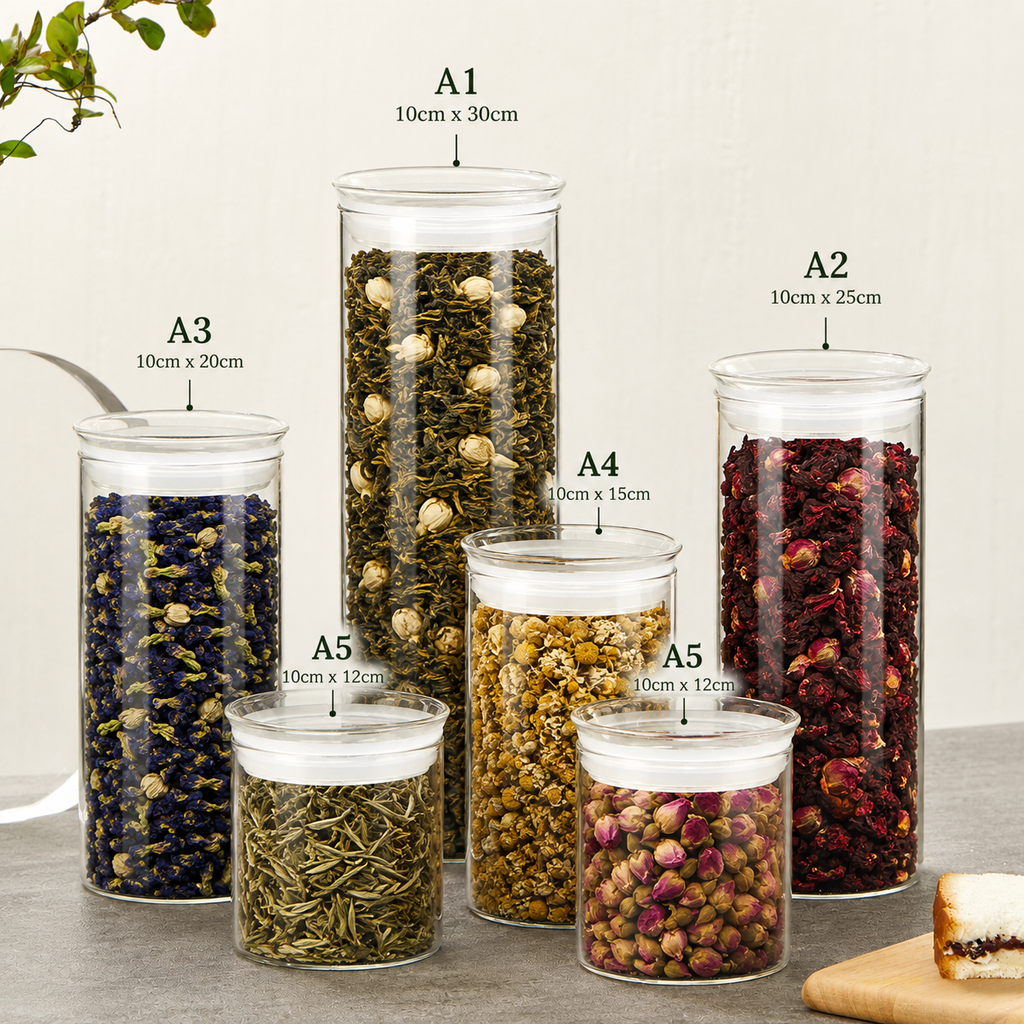 Glass Jars with Sealed Lids
