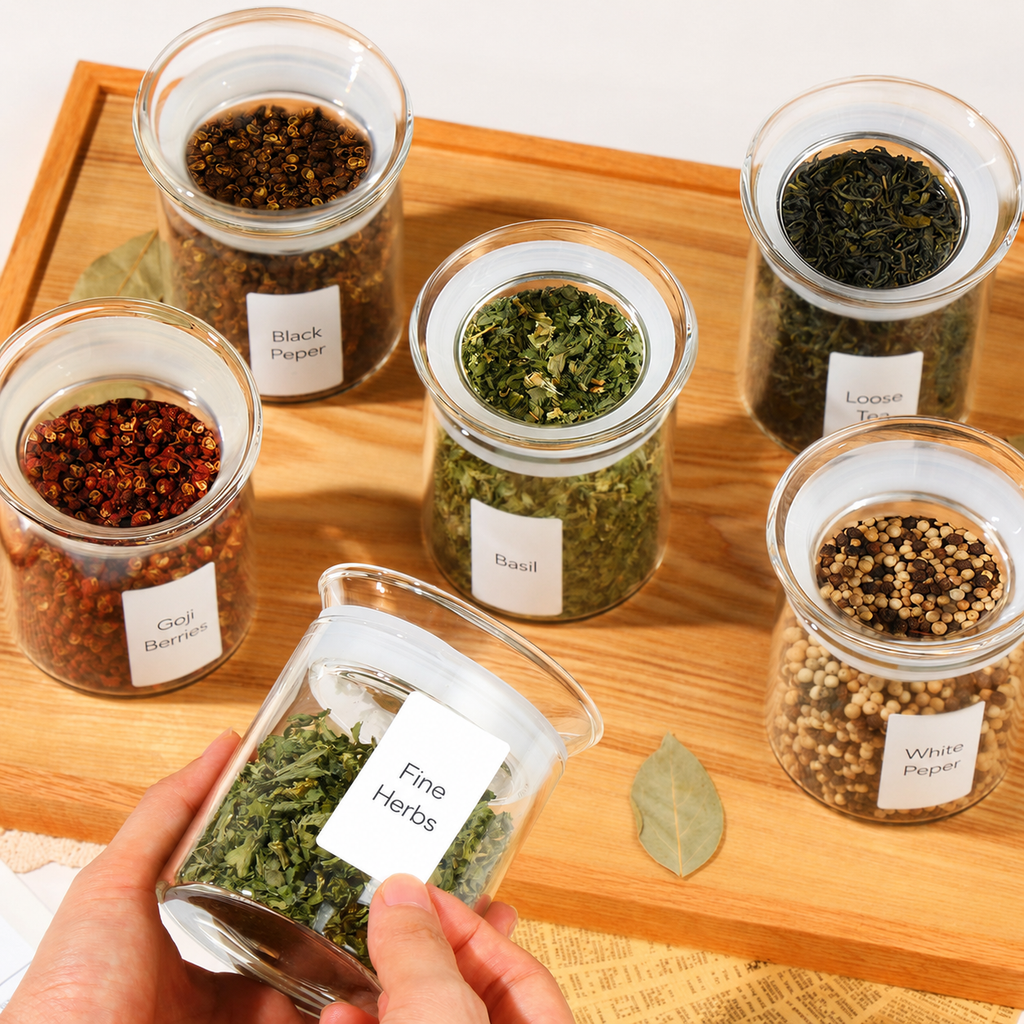 Glass Jars with Sealed Lids