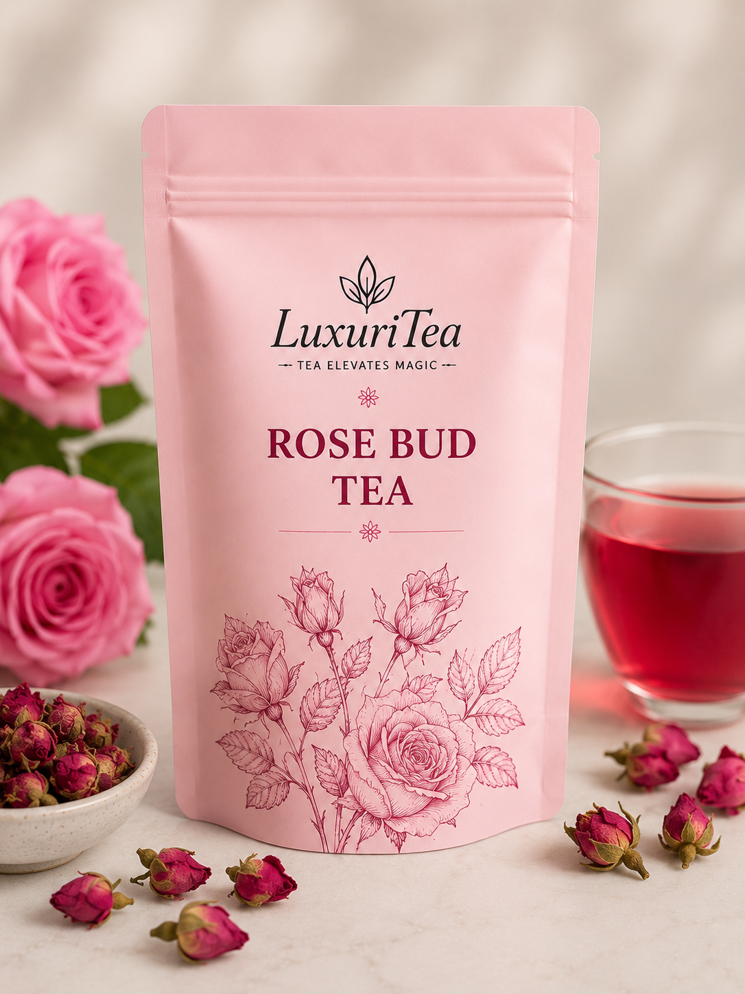 Rose Bud Flower LuxuriTea
