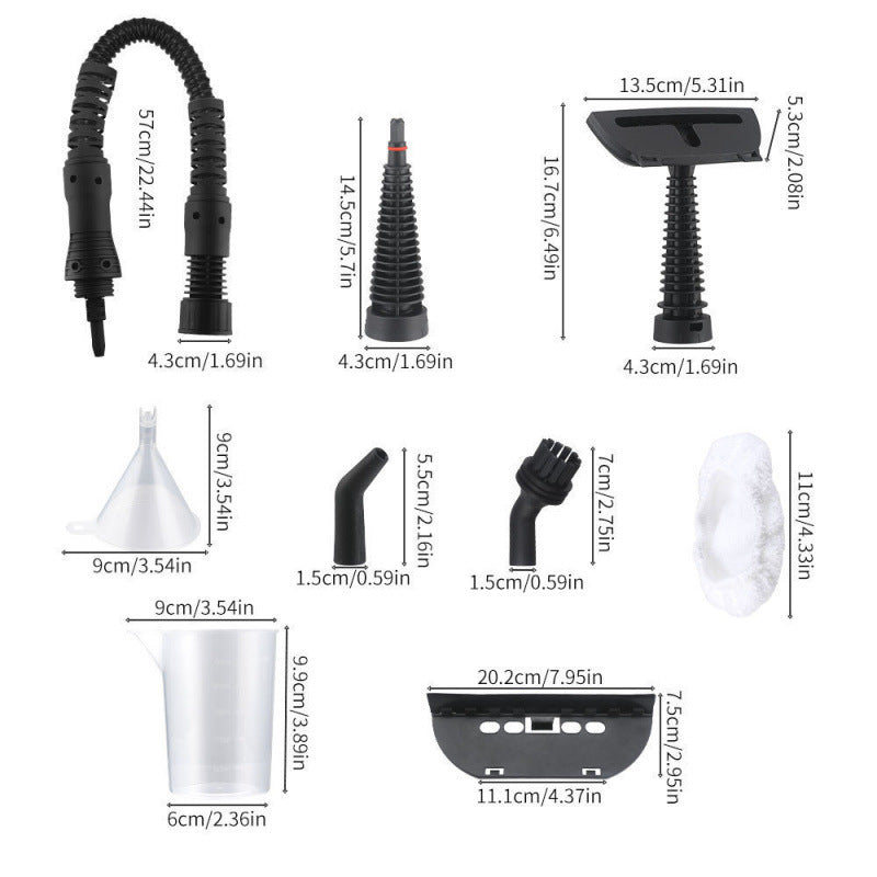 Handheld Multi-Surface Steam Cleaner with 9 PCs Accessories